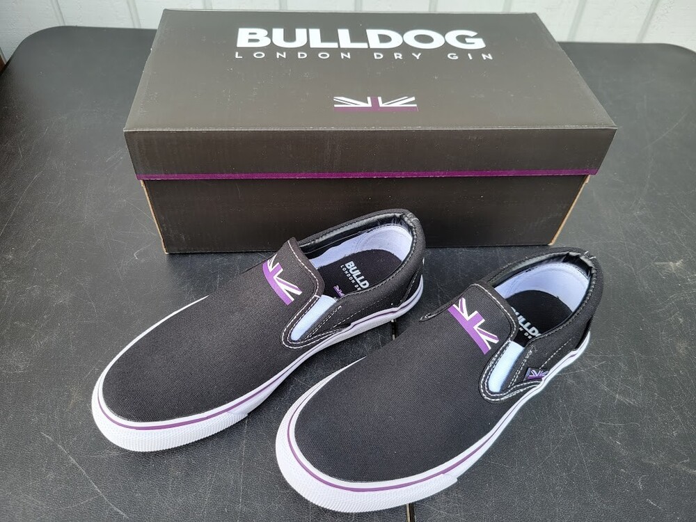 Bulldog London Dry Gin Mens Slip On Sneaker Shoes Size 5